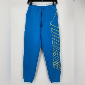I.Am.Gia Taja turquoise‎ Logo sweatpants, Size XS
